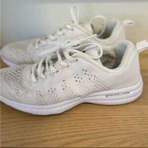 White APL tennis shoes